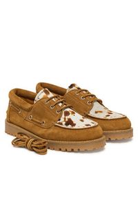 Replay - REPLAY Półbuty GWLA7.000.C0002L Brązowy. Kolor: brązowy. Materiał: skóra #4