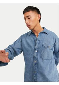Jack & Jones - Jack&Jones Koszula jeansowa 12250602 Niebieski Relaxed Fit. Kolor: niebieski. Materiał: bawełna