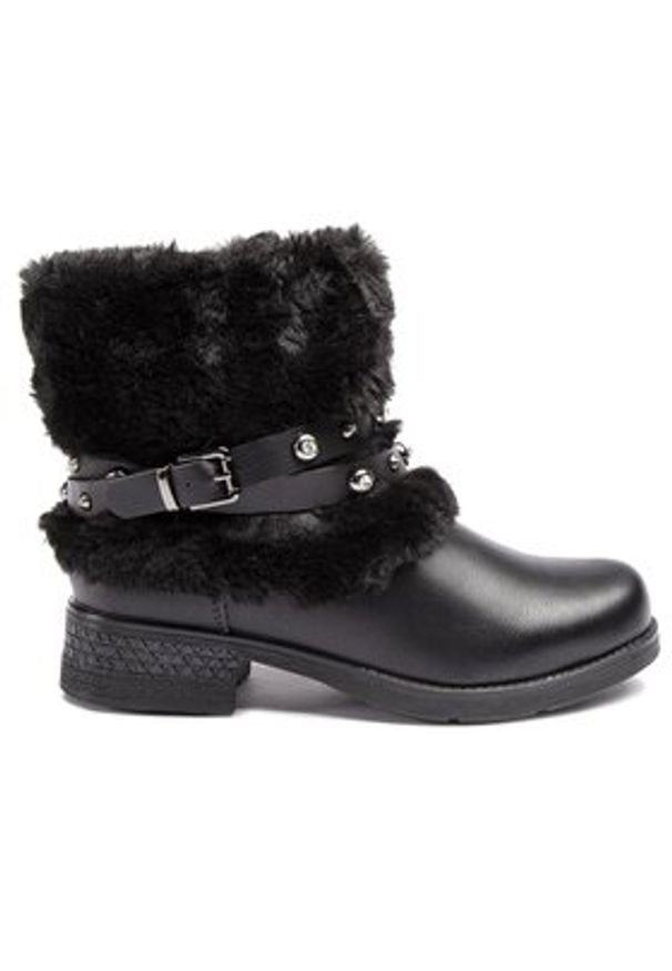 Jenny Fairy Botki WS2726-03 Czarny. Kolor: czarny. Materiał: skóra