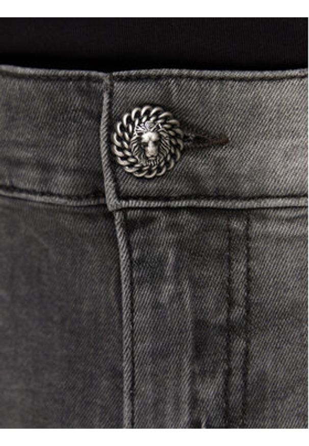 Balmain Jeansy DH1MI043DE73 Szary Regular Fit. Kolor: szary