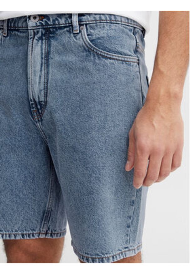 !SOLID - Solid Szorty jeansowe 21107657 Niebieski Straight Fit. Kolor: niebieski. Materiał: bawełna, jeans
