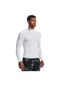 Koszulka męska termoaktywna treningowa Under Armour z długim rękawem. Kolor: biały. Długość rękawa: długi rękaw. Długość: długie. Sport: bieganie #1