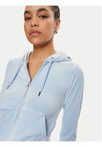 Juicy Couture Bluza Robertson JCAP176 Błękitny Slim Fit. Kolor: niebieski. Materiał: syntetyk #5
