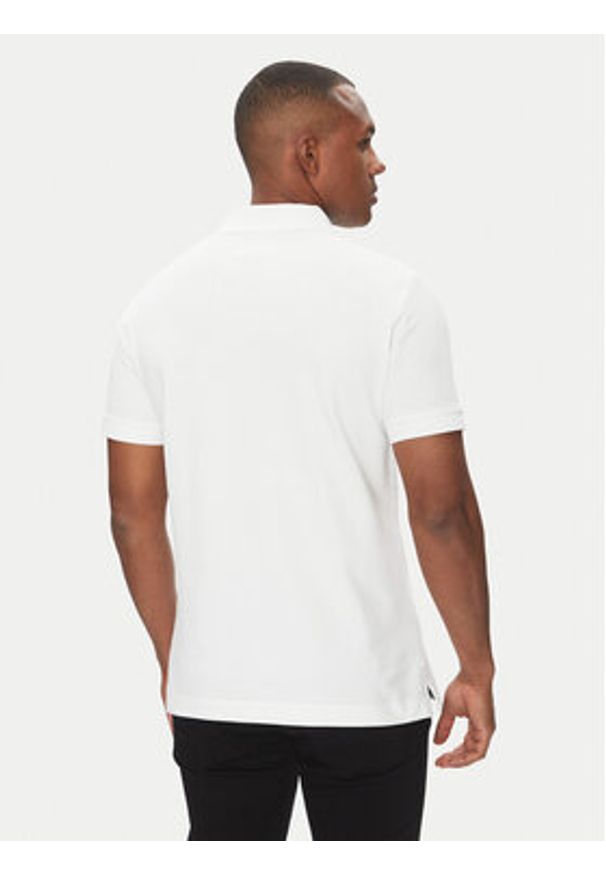 Versace Jeans Couture Polo 78GAGT08 Biały Regular Fit. Typ kołnierza: polo. Kolor: biały. Materiał: bawełna