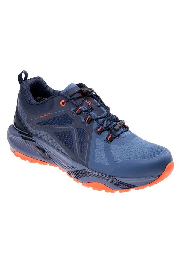 Elbrus - Męskie Wodoodporne Buty Do Chodzenia Omelio. Kolor: szary, niebieski, wielokolorowy, pomarańczowy. Sport: turystyka piesza