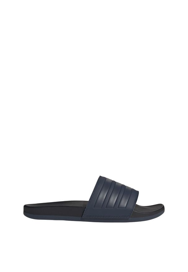 Adidas - adilette Comfort Slides. Kolor: czarny, niebieski, wielokolorowy. Styl: sportowy