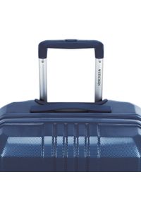 Wittchen - Średnia walizka z polikarbonu żłobiona. Kolor: niebieski. Materiał: poliester, guma #8