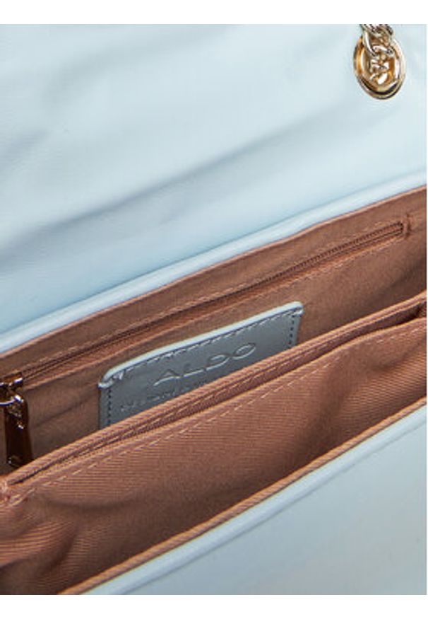 Aldo Torebka Softpuff 14009826 Błękitny. Kolor: niebieski. Materiał: skórzane