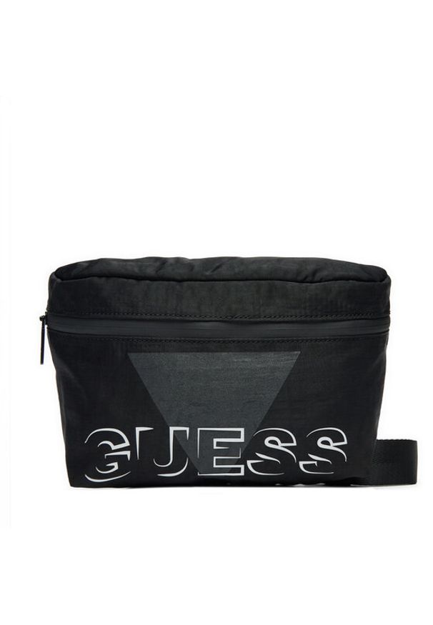 Guess Saszetka nerka HMVEGLP5162 Czarny. Kolor: czarny. Materiał: materiał