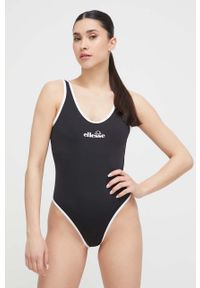 Ellesse jednoczęściowy strój kąpielowy kolor czarny lekko usztywniona miseczka SGR17821-BLACK. Kolor: czarny. Materiał: materiał #2