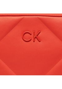 Calvin Klein Torebka Re-Lock Quilt Camera Bag K60K610767 Pomarańczowy. Kolor: pomarańczowy. Materiał: skórzane #4