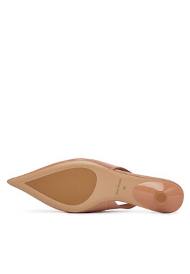 Gino Rossi - GINO ROSSI Baleriny VICI-V1895-105-2 Beżowy. Kolor: beżowy. Materiał: skóra, lakier