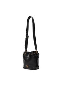 Pinko - PINKO Torebka Secchiello Mini Al 25-26 104303 A0QO Czarny. Kolor: czarny. Materiał: skórzane #5