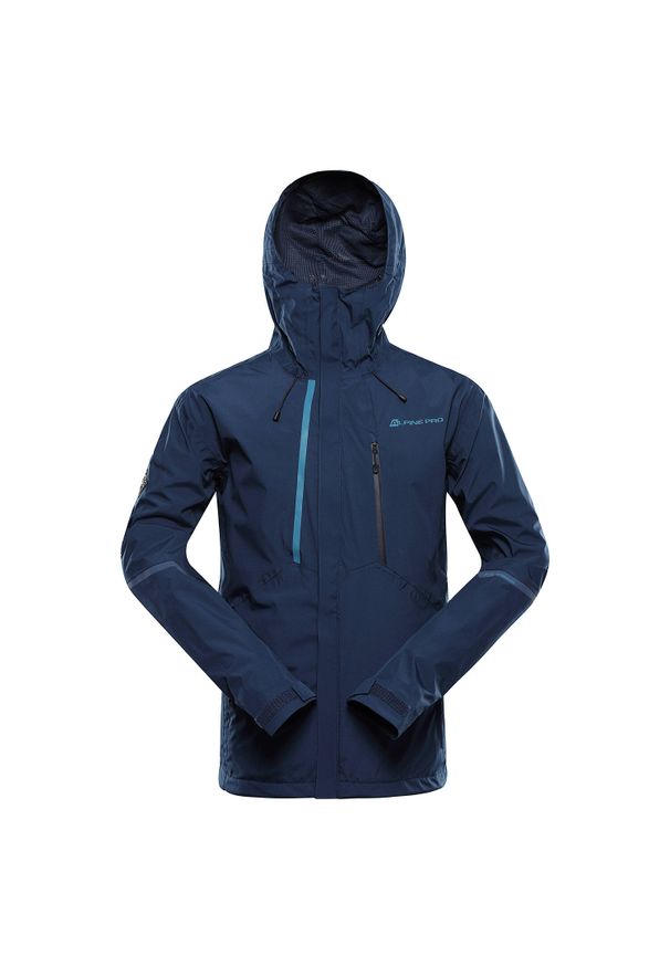 ALPINE PRO - Kurtka turystyczna męska Alpine Pro Norem 2 wodoodporna. Kolor: niebieski. Sport: turystyka piesza, kolarstwo