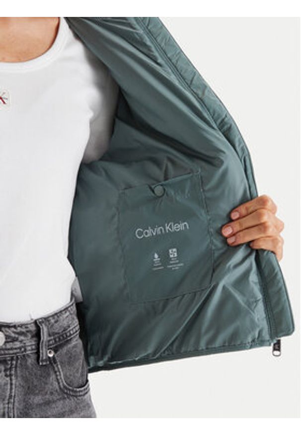 Calvin Klein Jeans Kurtka bomber LV147E514G Szary Regular Fit. Kolor: szary. Materiał: syntetyk