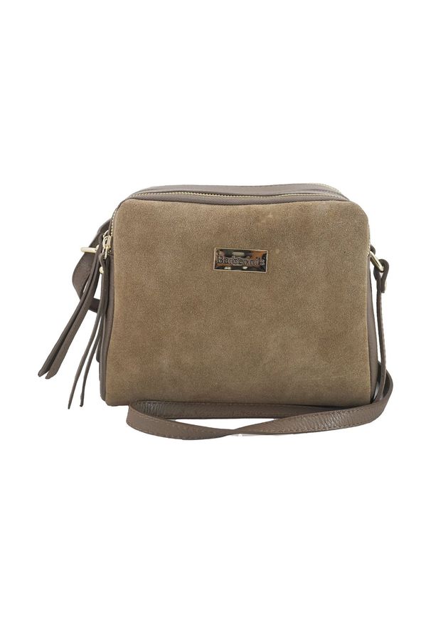 Barberinis - Listonoszka skórzana BARBERINI'S c. beżowa 710-9. Kolor: beżowy. Materiał: skórzane. Rodzaj torebki: na ramię