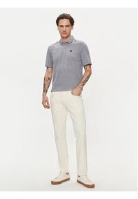 Wrangler Polo Refined 112350390 Niebieski Regular Fit. Typ kołnierza: polo. Kolor: niebieski. Materiał: bawełna #3