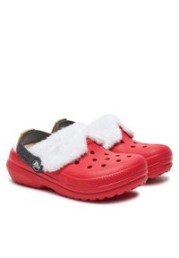 Crocs Klapki Classic Lined Santa Clog K 210931 Czerwony. Kolor: czerwony