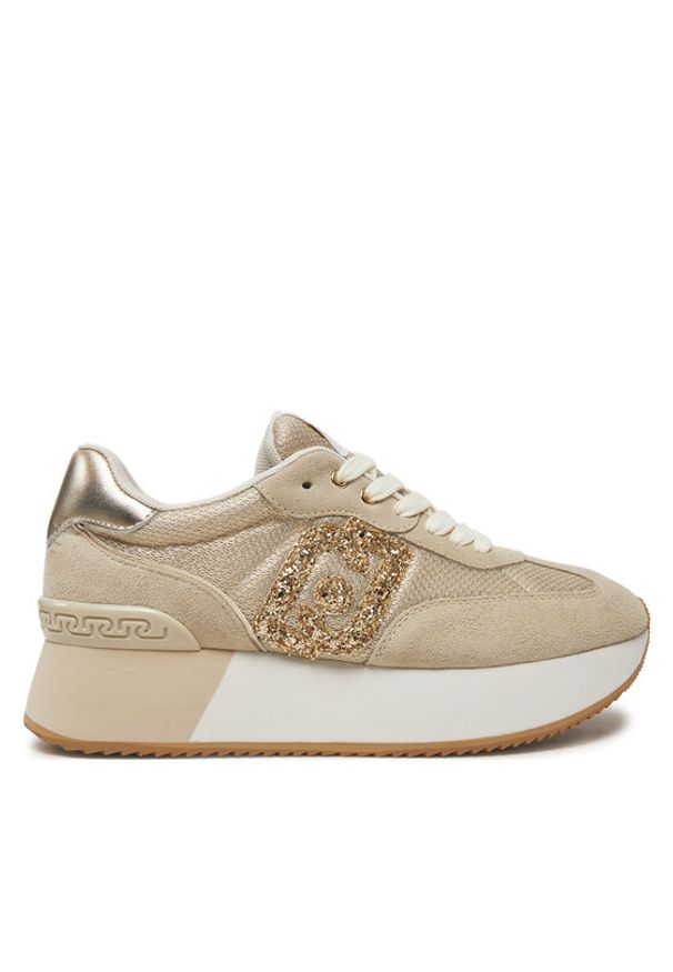 Liu Jo Sneakersy BA5035 PX618 S3666 Beżowy. Kolor: beżowy. Materiał: zamsz, skóra