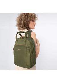 Wittchen - Damski plecak z nylonu z długimi uchwytami. Kolor: zielony. Materiał: nylon. Styl: klasyczny, sportowy #5