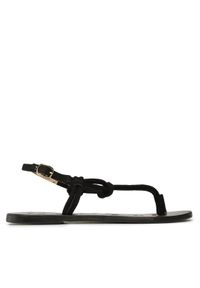 Manebi Sandały Suede Leather Sandals V 2.2 Y0 Czarny. Kolor: czarny. Materiał: zamsz, skóra #1