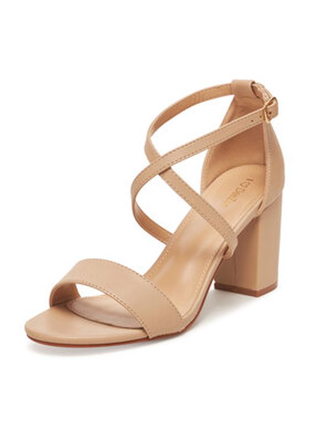 DeeZee Sandały XFB065-09 Beżowy. Kolor: beżowy. Materiał: syntetyk, materiał