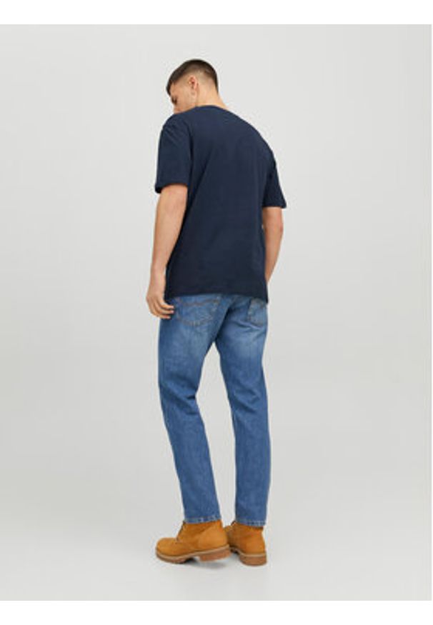 Jack & Jones - Jack&Jones T-Shirt Josh 12236514 Granatowy Relaxed Fit. Kolor: niebieski. Materiał: bawełna