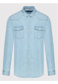 Rage Age Koszula jeansowa Rex Niebieski Regular Fit. Kolor: niebieski. Materiał: lyocell, jeans #3