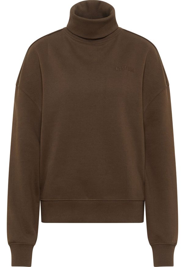 Mustang - MUSTANG Becky Turtleneck DAMSKI GOLF LOGO Slate Black 1014473 3205. Typ kołnierza: golf