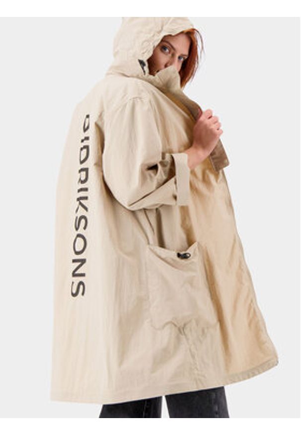 Didriksons Parka Juno 504657 Beżowy Regular Fit. Kolor: beżowy. Materiał: syntetyk