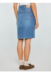 Big-Star - Spódnica damska jeansowa mini niebieska Zoe 462. Okazja: na co dzień. Kolor: niebieski. Materiał: jeans. Styl: casual, klasyczny #2