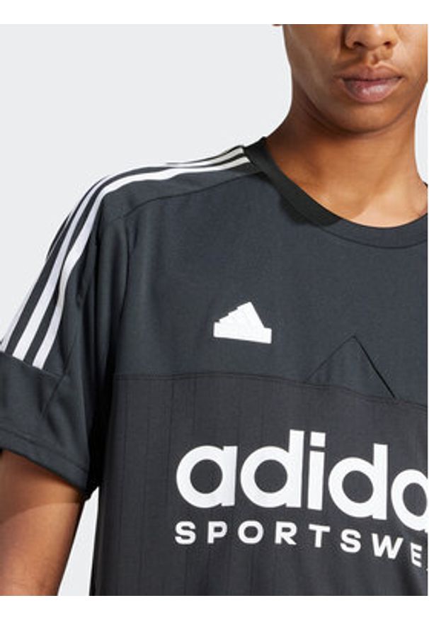 Adidas - adidas T-Shirt Tiro IP3779 Czarny Regular Fit. Kolor: czarny. Materiał: syntetyk