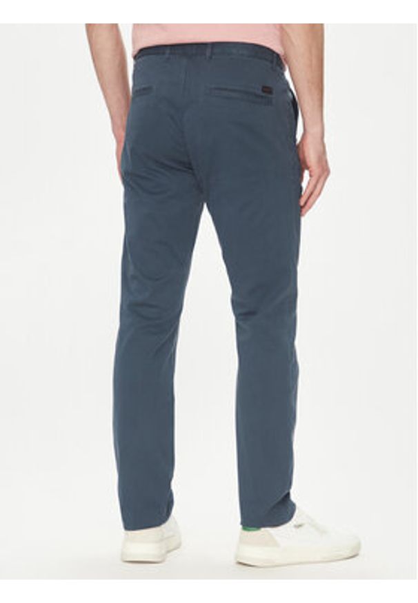 BOSS Chinosy 50536840 Niebieski Slim Fit. Kolor: niebieski. Materiał: bawełna