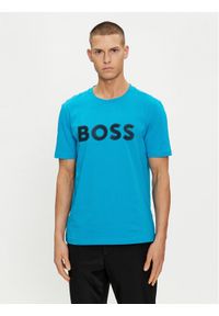 BOSS - Boss T-Shirt 50512866 Niebieski Regular Fit. Kolor: niebieski. Materiał: bawełna