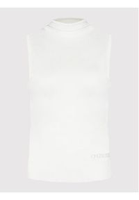 Guess Golf Zelinda W2YR32 Z2V62 Biały Slim Fit. Typ kołnierza: golf. Kolor: biały. Materiał: wiskoza #3