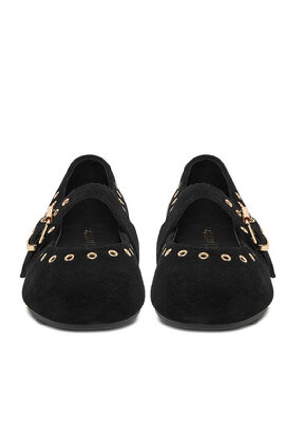 Lasocki Baleriny CEO-HY62517-2 Czarny. Kolor: czarny. Materiał: skóra, zamsz