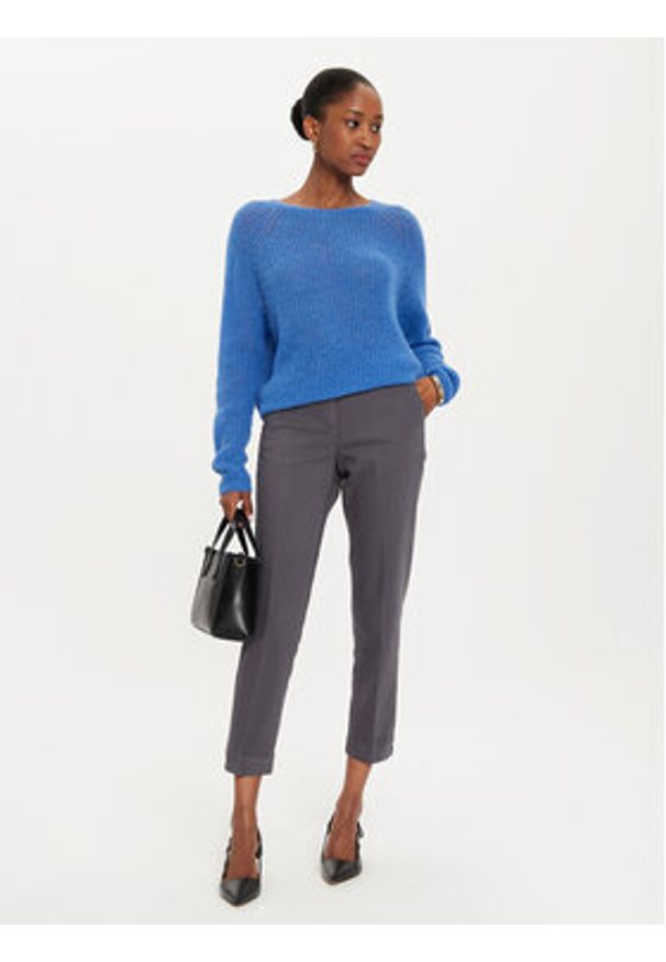 Marella Sweter Nievo 2423366254 Niebieski Regular Fit. Kolor: niebieski. Materiał: wełna, syntetyk