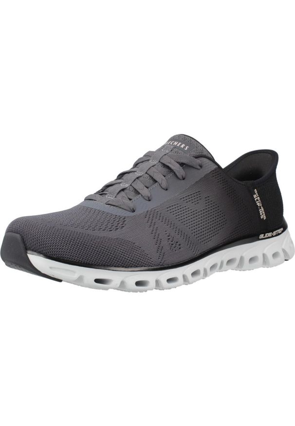 skechers - Tenisówki Skechers Glide-step Excite. Kolor: szary. Model: Skechers Sport. Sport: turystyka piesza