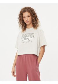 Reebok T-Shirt Classics Big Logo HZ8099 Biały Fitted Fit. Kolor: biały. Materiał: bawełna #1