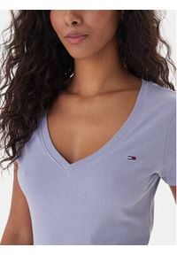 Tommy Jeans T-Shirt DW0DW20458 Niebieski Slim Fit. Kolor: niebieski. Materiał: bawełna #4