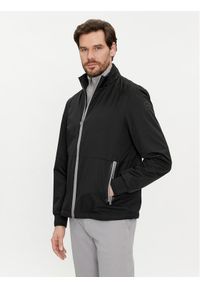 Geox Kurtka bomber Spherica M4522V T3083 F9000 Czarny Regular Fit. Kolor: czarny. Materiał: syntetyk