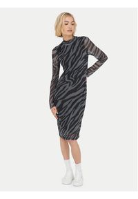 only - ONLY Sukienka codzienna Erica 15355845 Szary Regular Fit. Okazja: na co dzień. Kolor: szary. Materiał: syntetyk. Typ sukienki: proste. Styl: casual #4