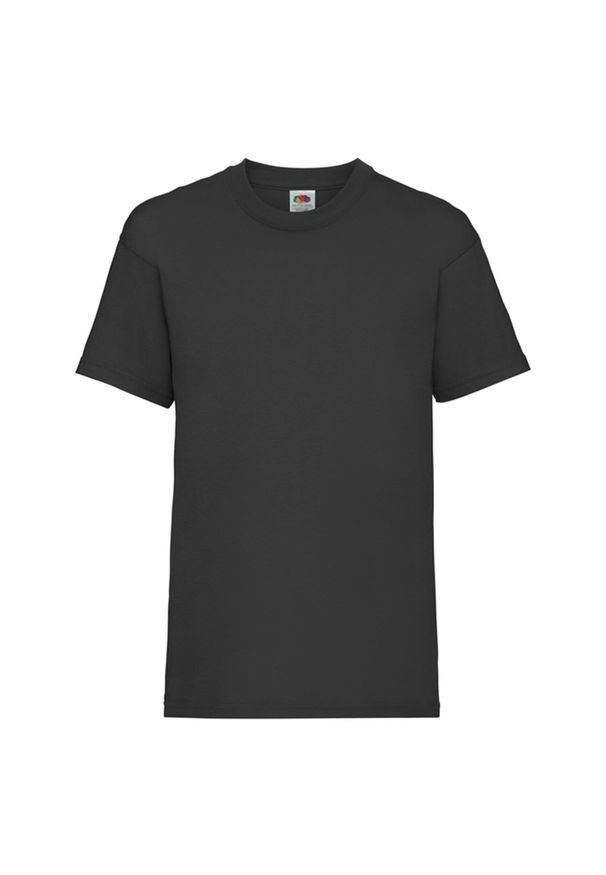 FRUIT OF THE LOOM - Koszulka Dziecięca Valueweight. Kolor: czarny. Sport: turystyka piesza