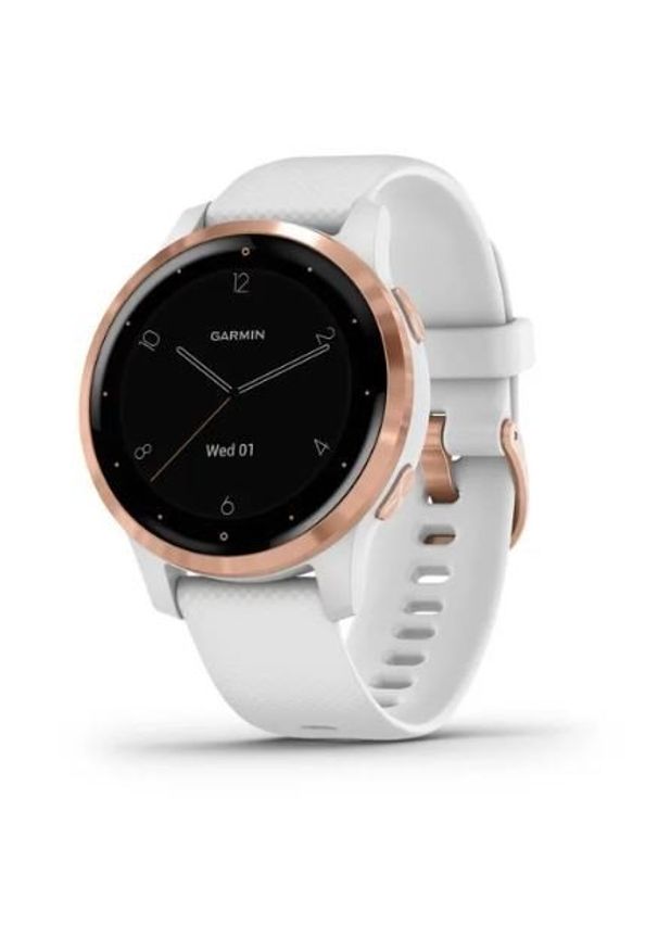 GARMIN - Smartwatch Garmin Vivoactive 4S biały. Rodzaj zegarka: smartwatch. Kolor: biały. Styl: casual, sportowy