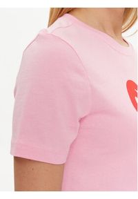 only - ONLY T-Shirt Loovi 15316996 Różowy Regular Fit. Kolor: różowy. Materiał: bawełna #6