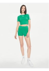 Adidas - adidas Szorty sportowe 3-Stripes IP2978 Zielony Slim Fit. Kolor: zielony. Materiał: bawełna #3