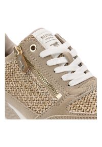 Beżowe Sneakersy Mustang Modne Obuwie Damskie. Kolor: beżowy. Materiał: materiał. Styl: klasyczny #6