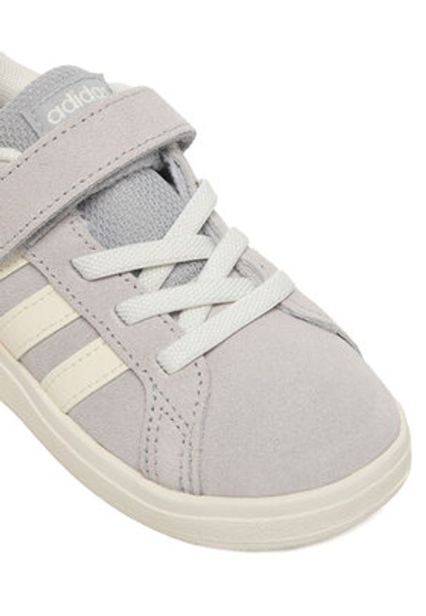 Adidas - adidas Sneakersy Grand Court 2.0 JR0782 Szary. Kolor: szary. Materiał: skóra, zamsz