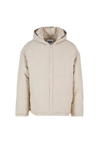 Wyściełana kurtka z kapturem Urban Classics. Typ kołnierza: kaptur. Kolor: beżowy. Materiał: puch #1