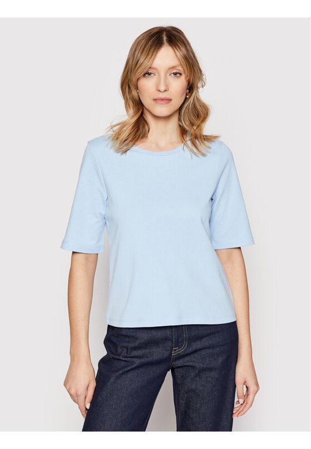 Vero Moda T-Shirt Octavia 10259466 Błękitny Loose Fit. Kolor: niebieski. Materiał: syntetyk